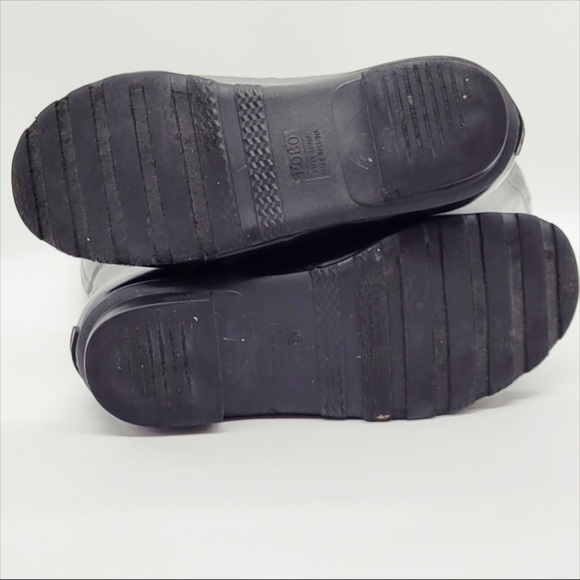 Polo Ralph Lauren Women’s Logo Tall Rubber Rain Boots Size 11 - Picture 7 of 12